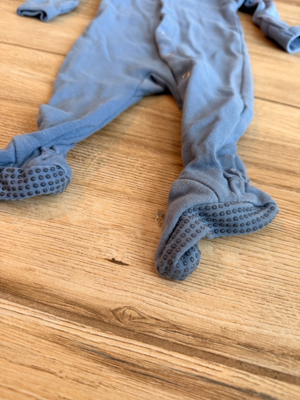 L'ovedbaby Blue Footed One-Piece Pajama - Picture 2 of 7